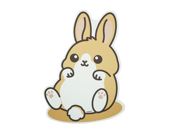 ヤマダモール | へそ天マウスパッド うさぎ（ネザーランドドワーフ）縦