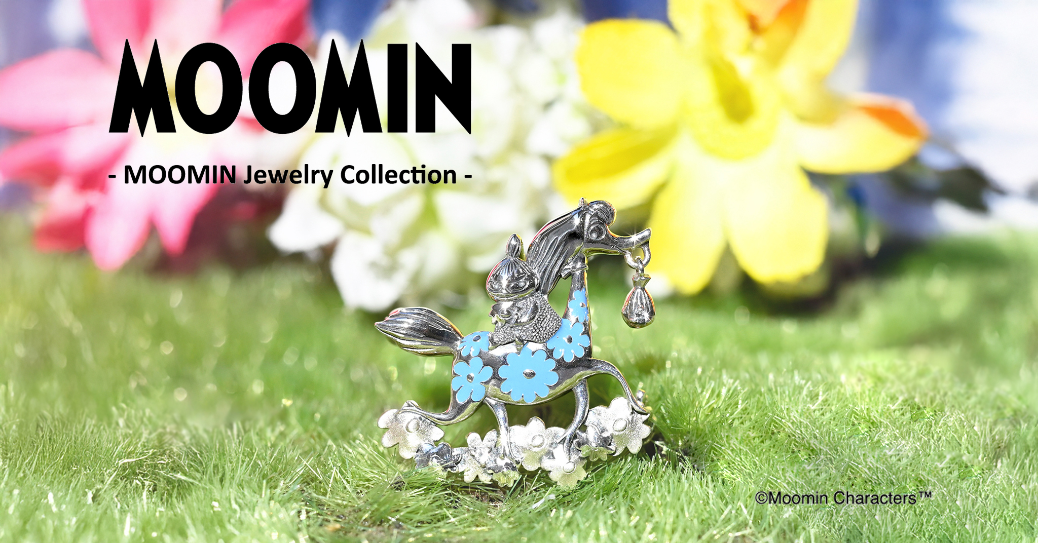 ムーミン ジュエリーコレクションに「はなうまに乗るリトルミイ