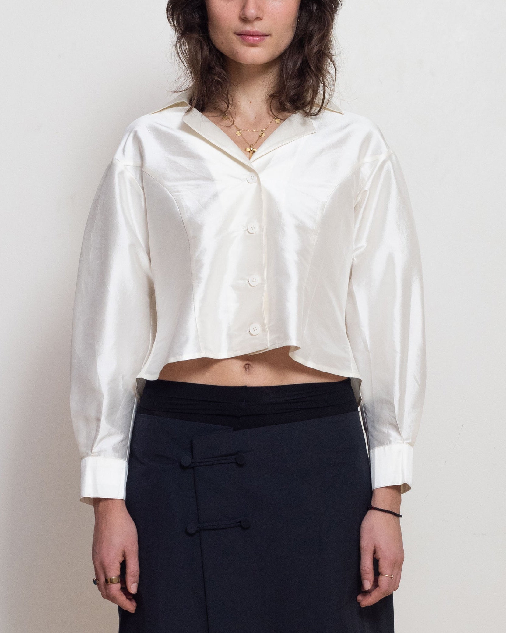 Café Forgot — White Bianca Top