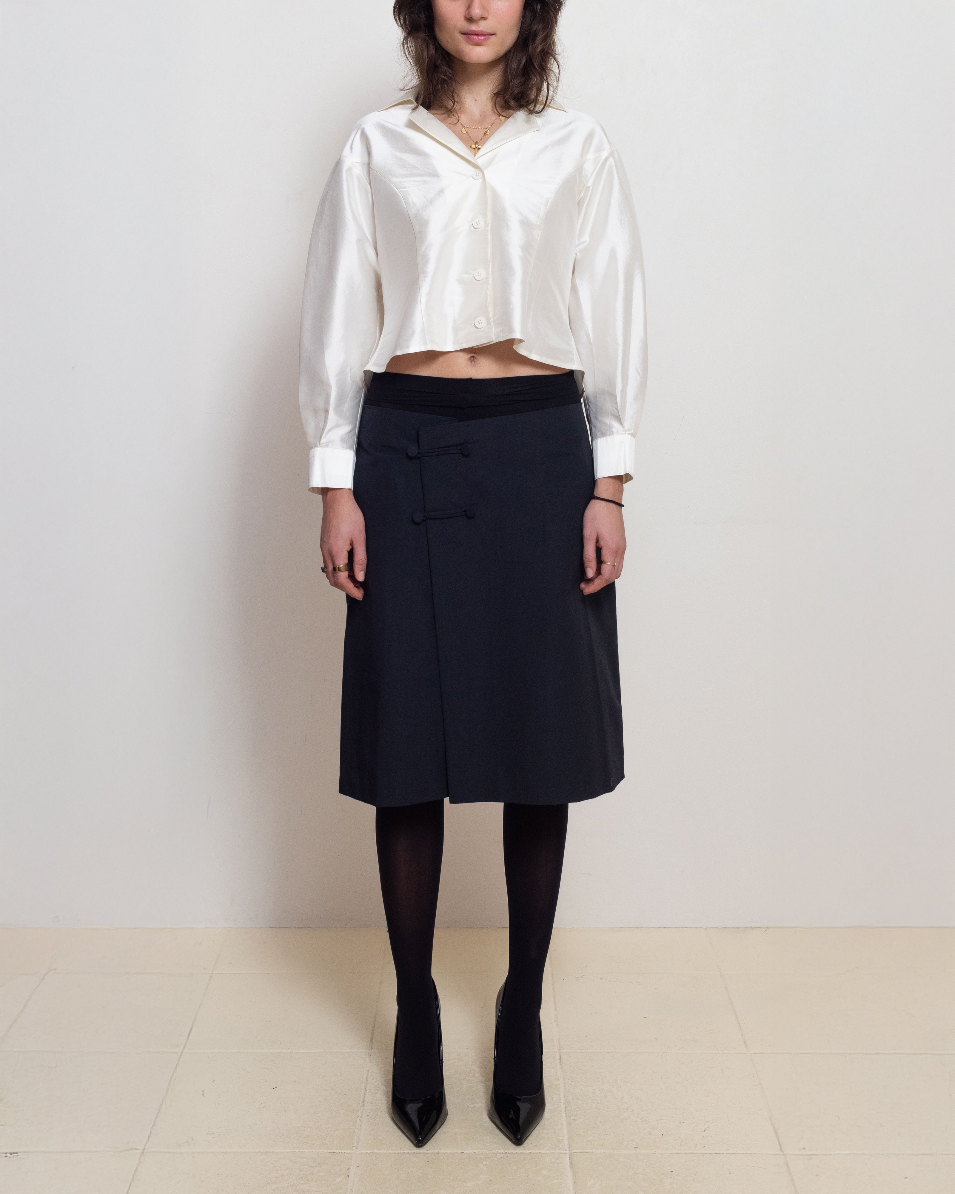 Café Forgot — White Bianca Top