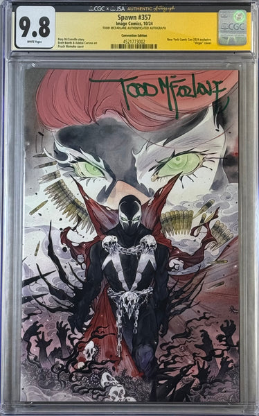 SPAWN #357 CONVENTION EDITION CGC X JSA 9.8 SIGNED BY TODD