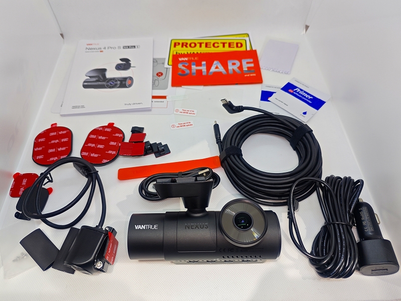 N4 Pro S」の実機レビューと評価 VANTRUEの4K+2.5K+2.5Kの3カメラドラレコ