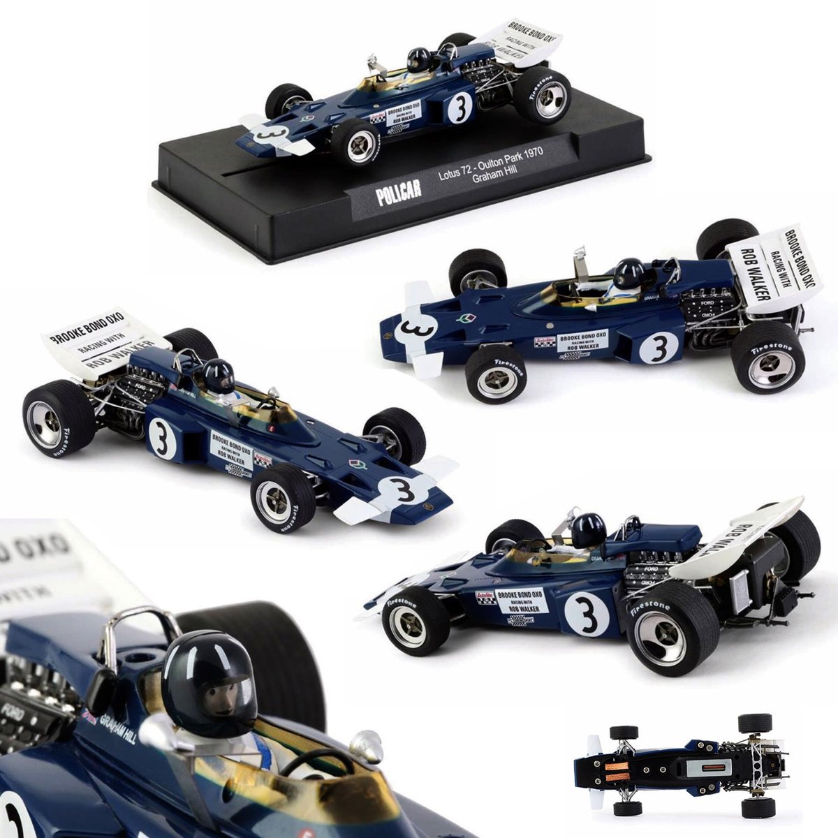 Slot It /Policar 1/32 ｽﾛｯﾄｶｰ SI-CAR02B ◇ LOTUS 72 F1 #3/GRAHAM