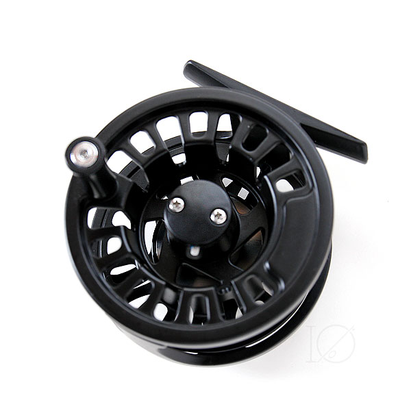 フライリール #3/4 Black ラージアーバータイプ Fly Reel ディスク