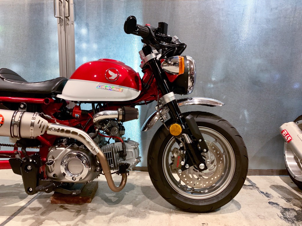 モンキー125 / JB03 / ABS車両 −5cmダウンフロントフォーク モンキー