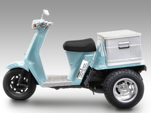 ホンダジャイロに10インチクロスアルミホイールバギータイヤ品番084