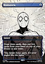MTG 渦まく知識 Brainstorm スパイダーマン (7013) 渦まく知識