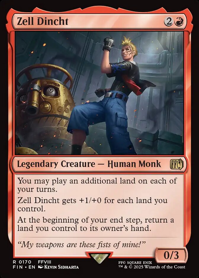 Zell Dincht · Final Fantasy (FIN) #170 · Scryfall Magic: The