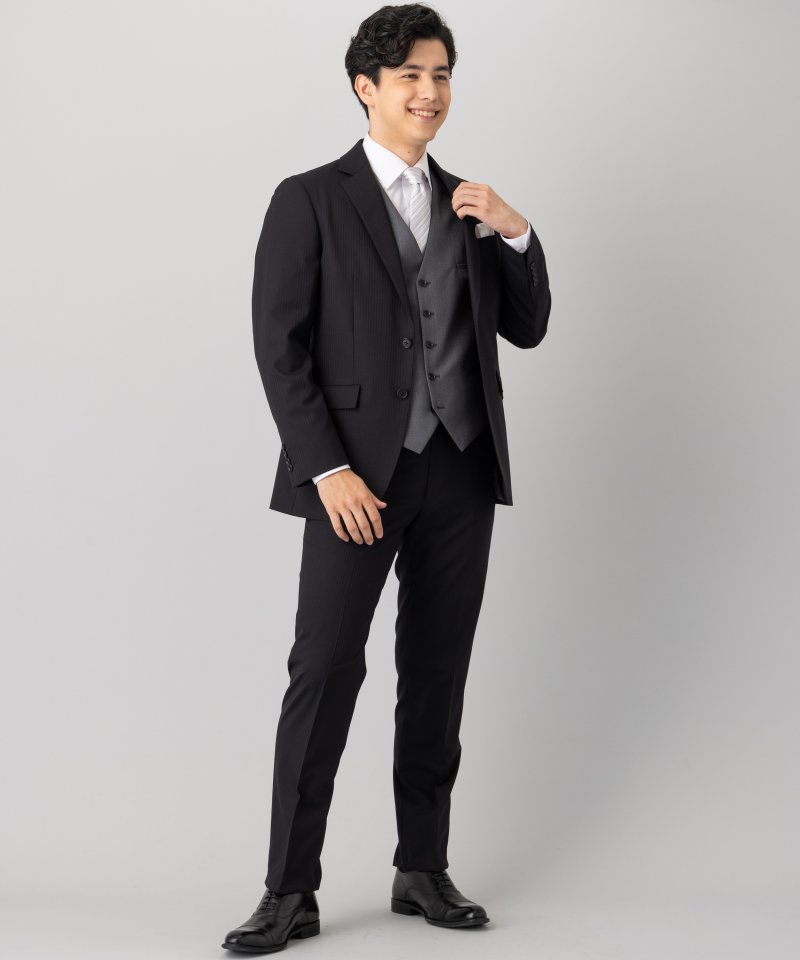 ORIHICA オリヒカ 【7点セット】シャドーストライプフォーマルスーツ