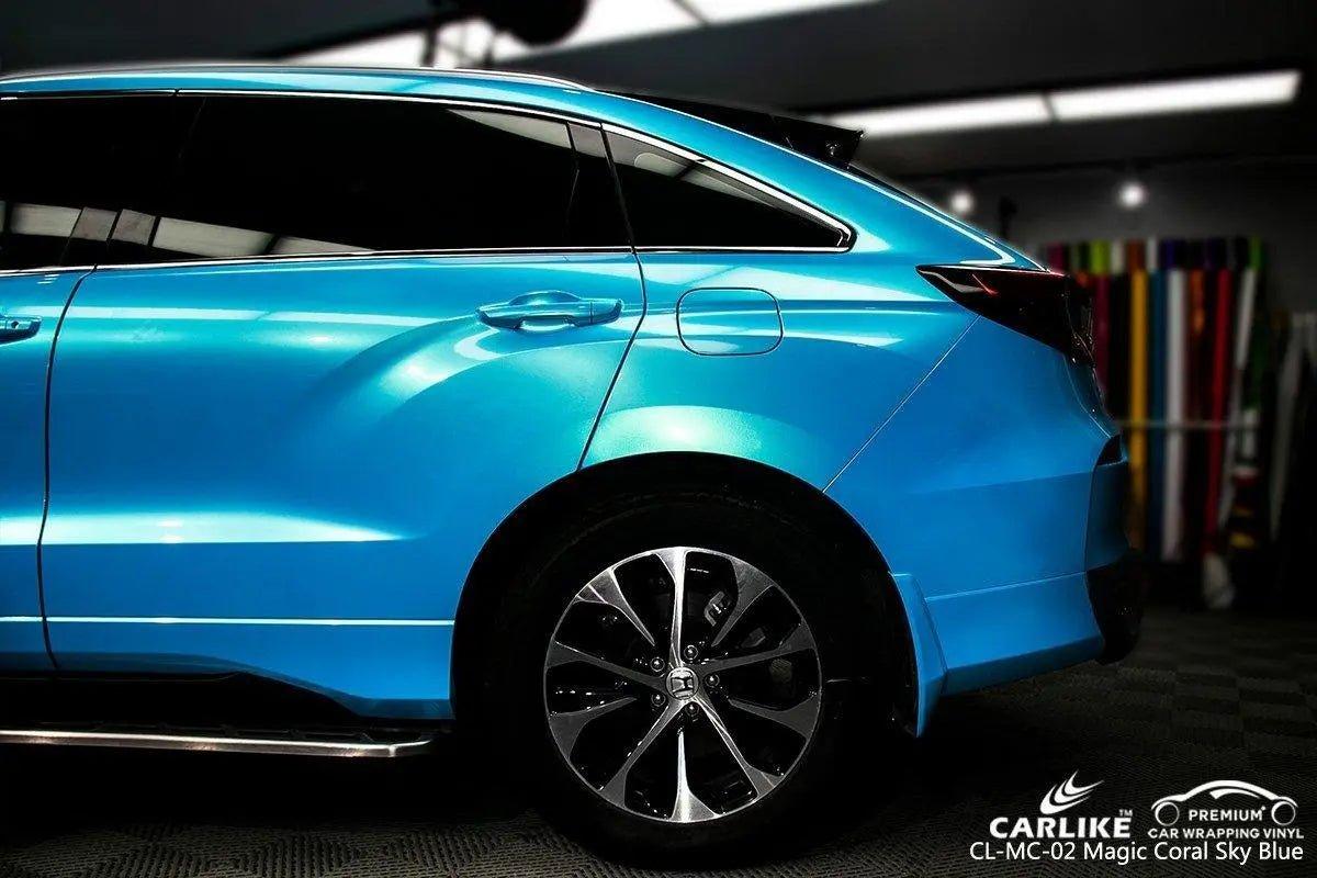 Magic Chameleon Gold Sky Blue Wrap for Auto