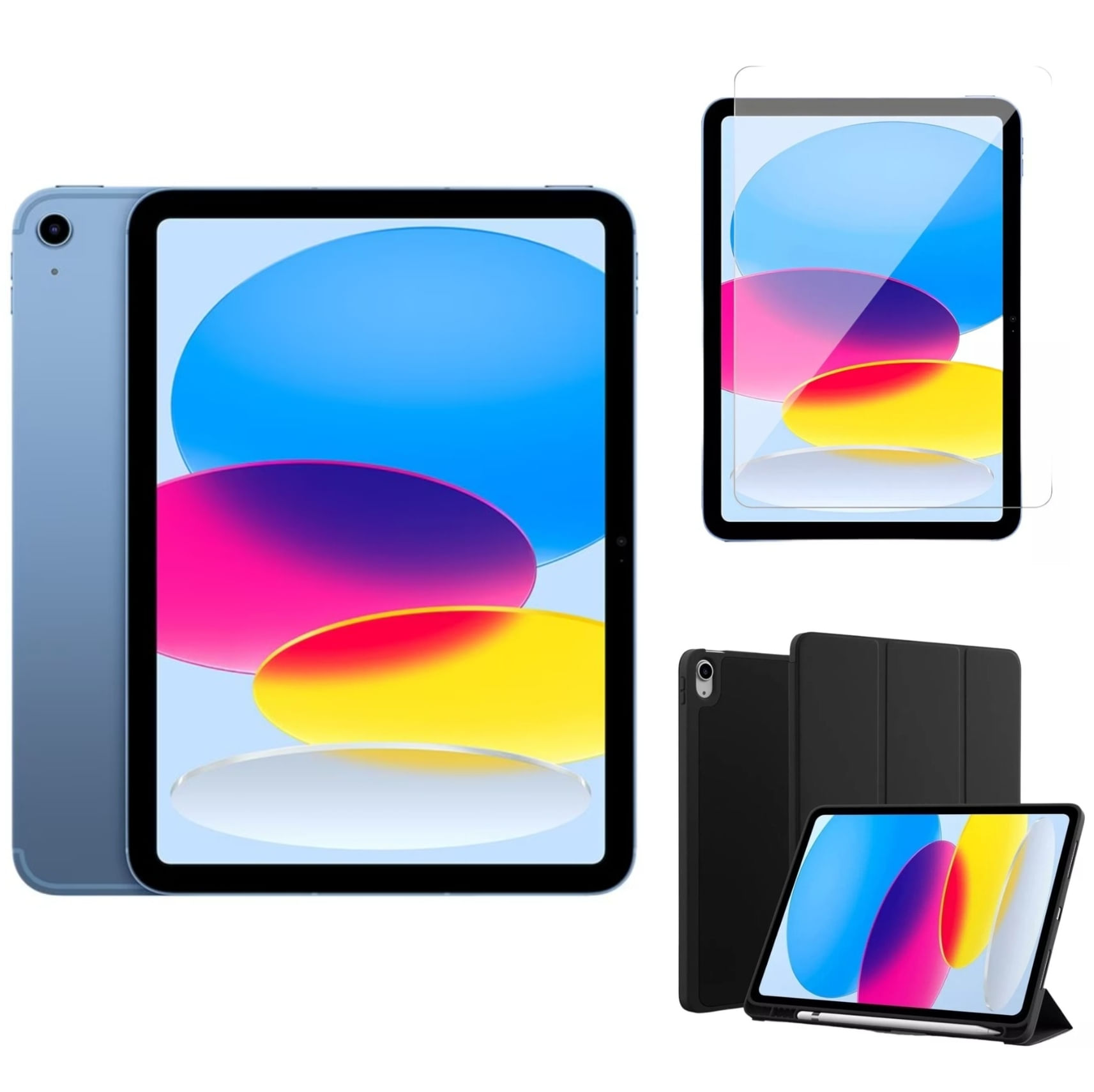 Apple Ipad 10ª Geração 10.9 Wi-fi 64gb - Azul Com Capinha E