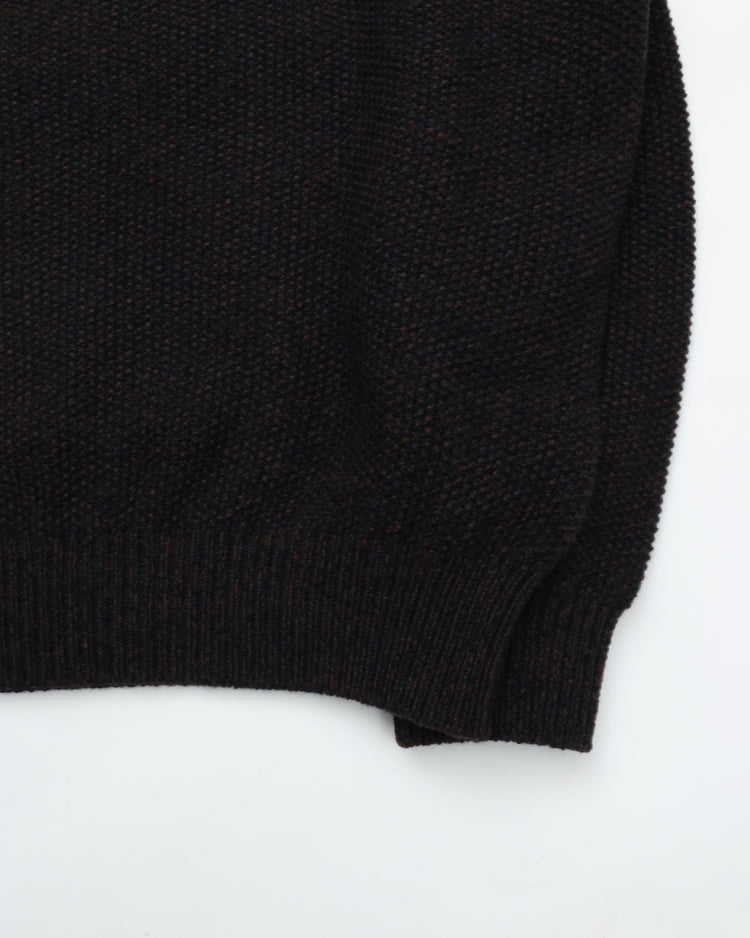 crepuscule Wool Kanoko Half Zip P/O BLACK – CASDAY / キャスデイ