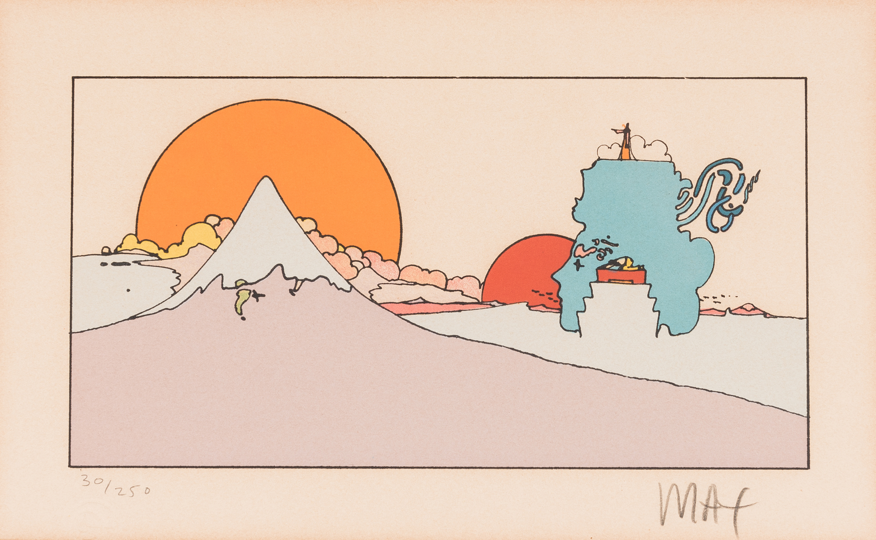 Lot 478: Peter Max Print | Case Auctions