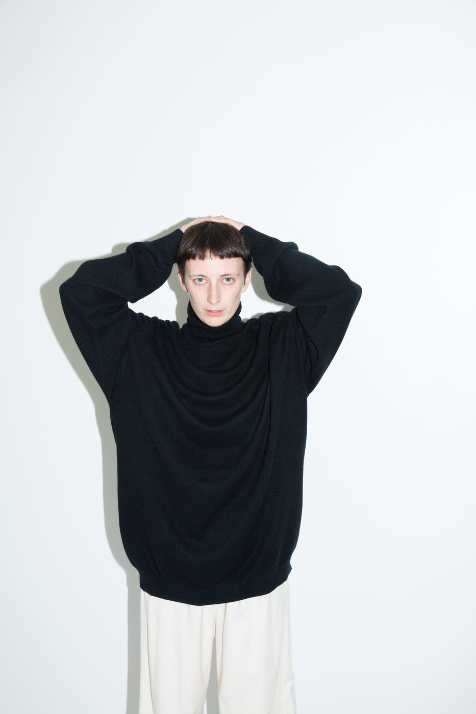 モンゴリアンカシミヤ タートルネック, Black – cash & barba