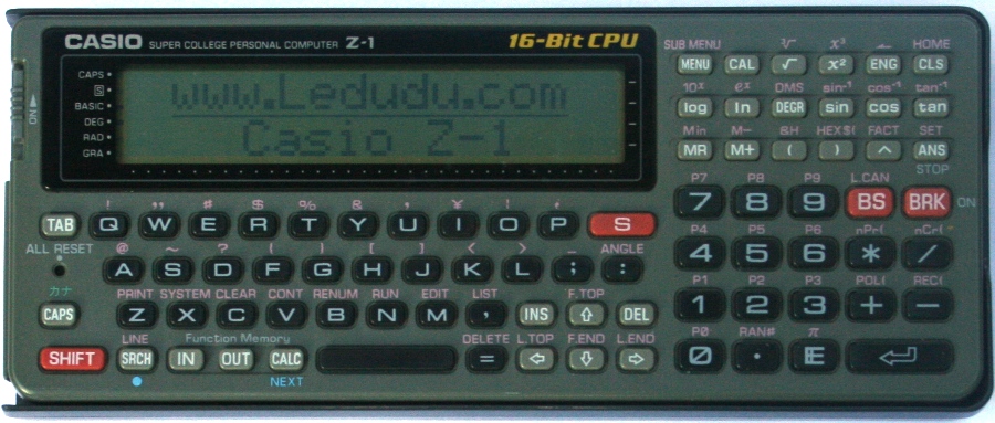 Casio - Z-1 - - Pocket computer - Casio Z1 - Casio.ledudu.com