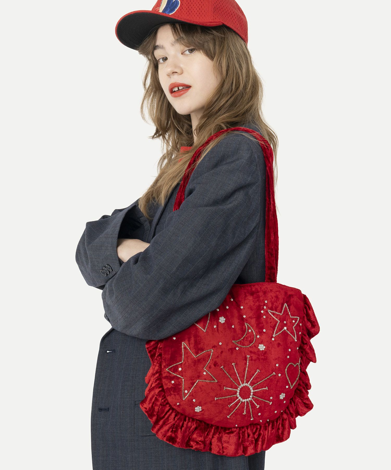 HEY! Mrs ROSE(ヘイ！ミセスローズ)Velvet Gyoza Tote | CASSELINI