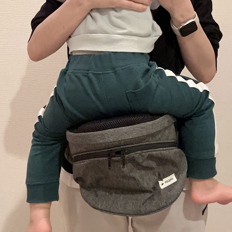 最新モデル ポルバン アドバンス ヒップシート アイスグレー