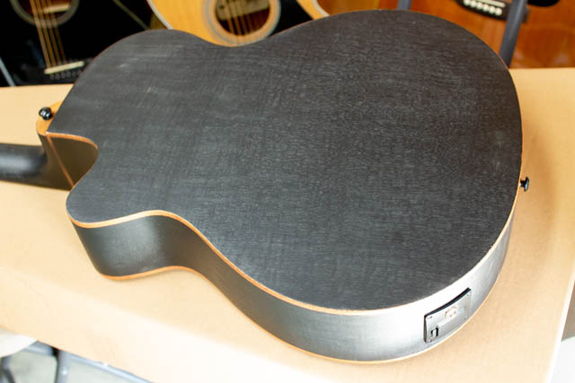 ARIA FET-F2 STBK Fホール エレアコ サテン ブラック 黒 Satin Black