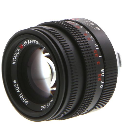 Konica 50mm f/2 M-Hexanon Lens for Hexar RF, Black {40.5}