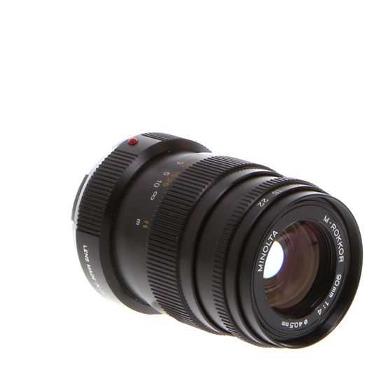 Minolta 90mm f/4 M-Rokkor Lens for Leica M-Mount, Japan, Black {40.5}