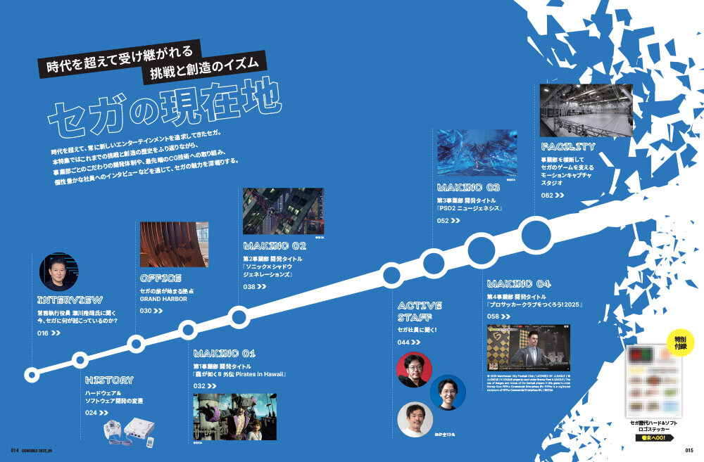 CGWORLD vol.325（2025年9月号）8月8日（金）発売！ 「セガの現在地」