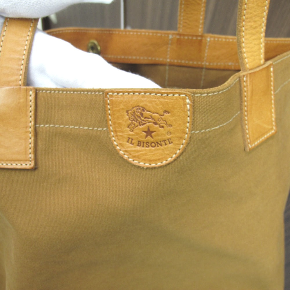 IL BISONTE イルビゾンテ トートバッグ ナイロン ショルダーレザー