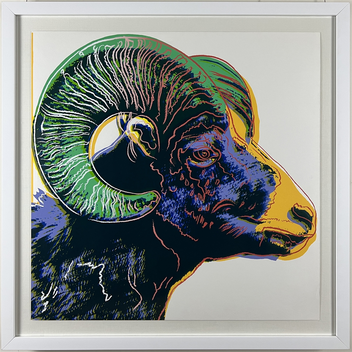 Bighorn Ram - From Endangered Species by Andy Warhol