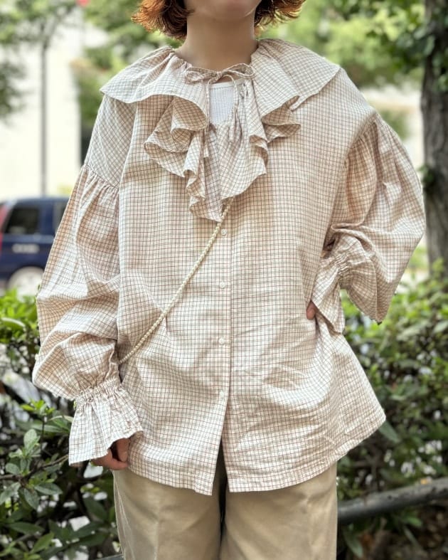 ラブリーな新型チェックフリルシャツ！｜ビームス ボーイ 原宿｜BEAMS