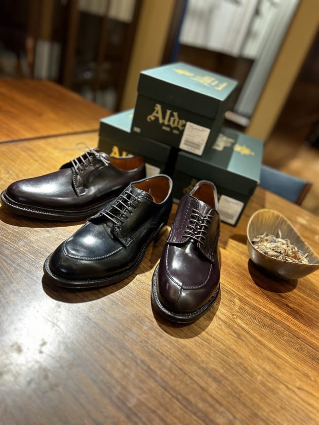 この靴を磨くのは貴方＜ALDEN＞コードヴァンVチップ&プレーントウ