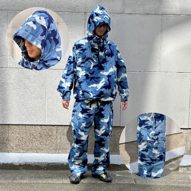 ご紹介させて下さい。抜群の存在感。BEAMS PLUSのインディゴカモ