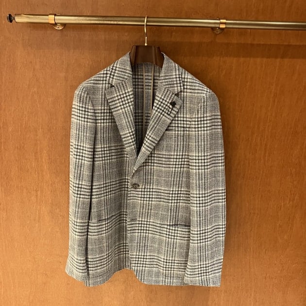 LARDINI＞ウールカシミヤ グレンチェックジャケット｜ビームス 六本木