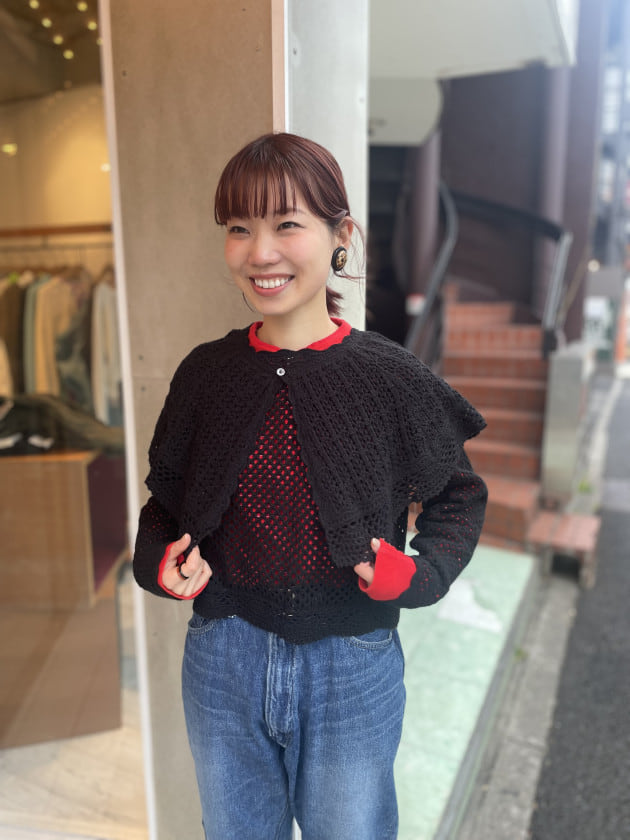 品川コレ、買いました♡ 着回し無限大！フリルカラーニット