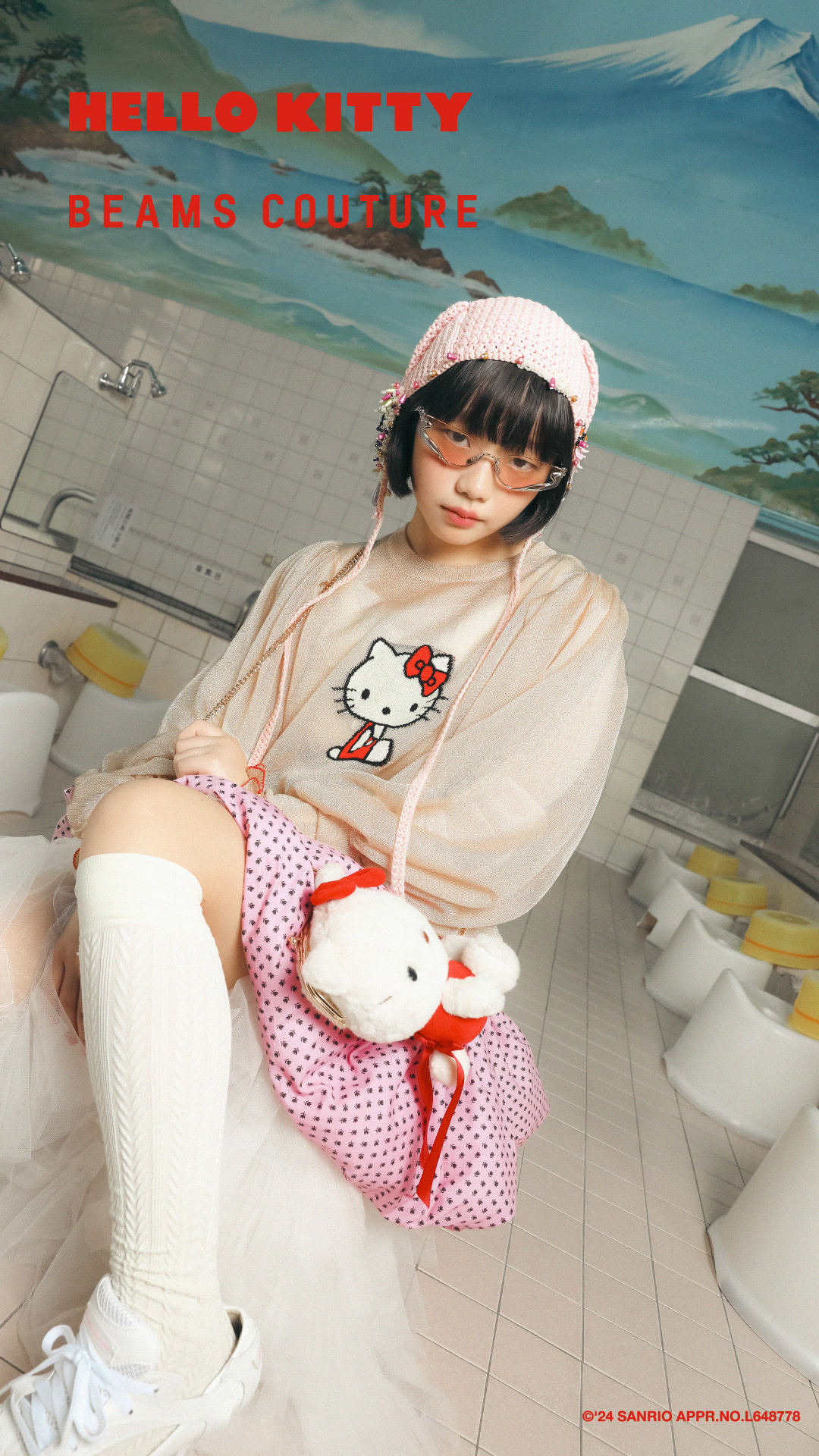 HELLO KITTY50周年を記念し、〈BEAMS COUTURE〉とのコラボレーション