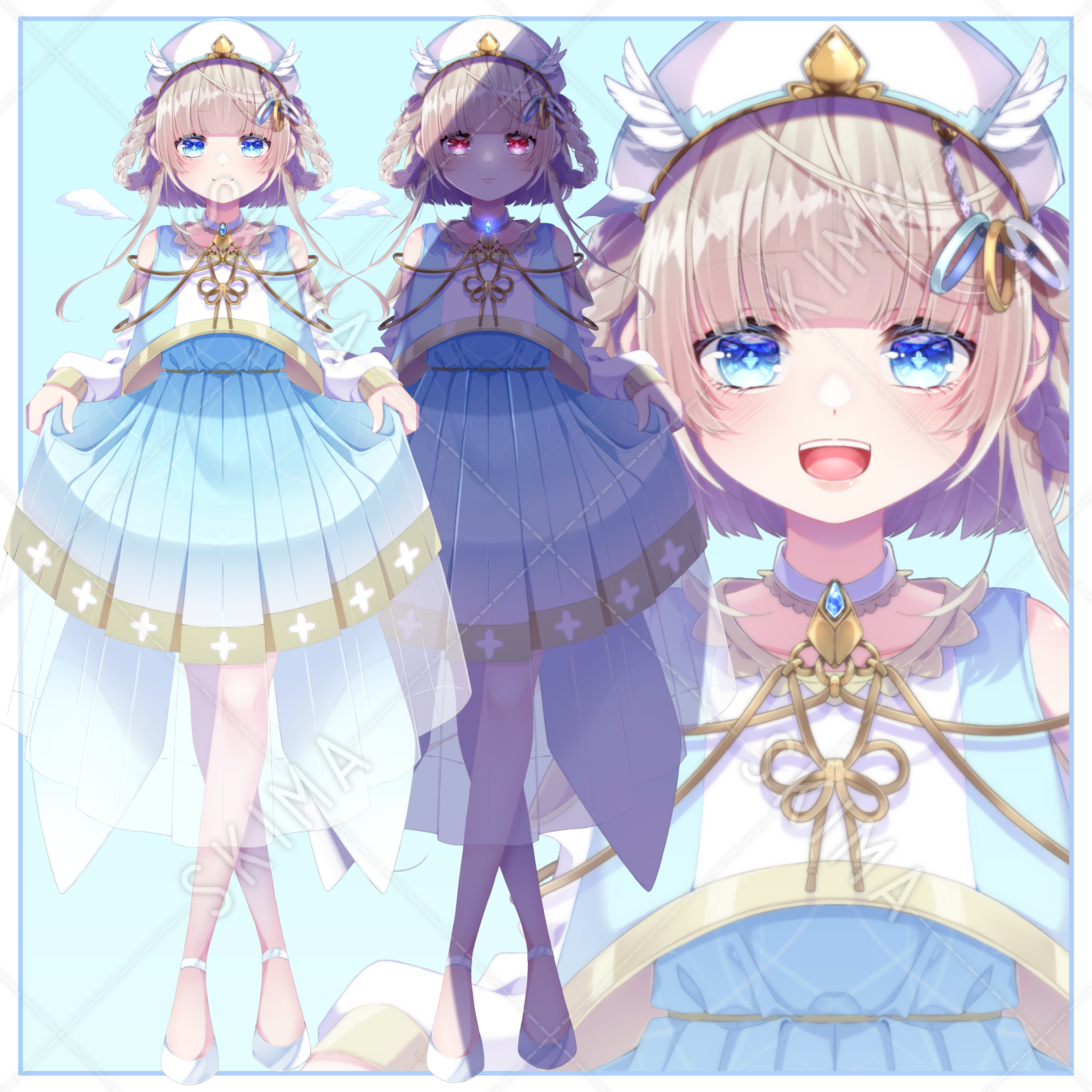 計11枚】天使風の女の子 立ち絵 全身 | SKIMA（スキマ）