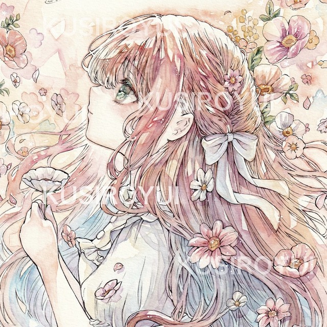 神秘的で可愛い透明水彩イラスト制作します♪ | SKIMA（スキマ）