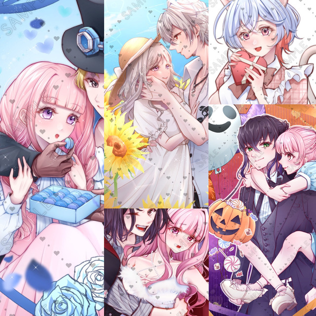 夢絵 イラスト オーダー カップル 女の子 指定構図 | SKIMA（スキマ）