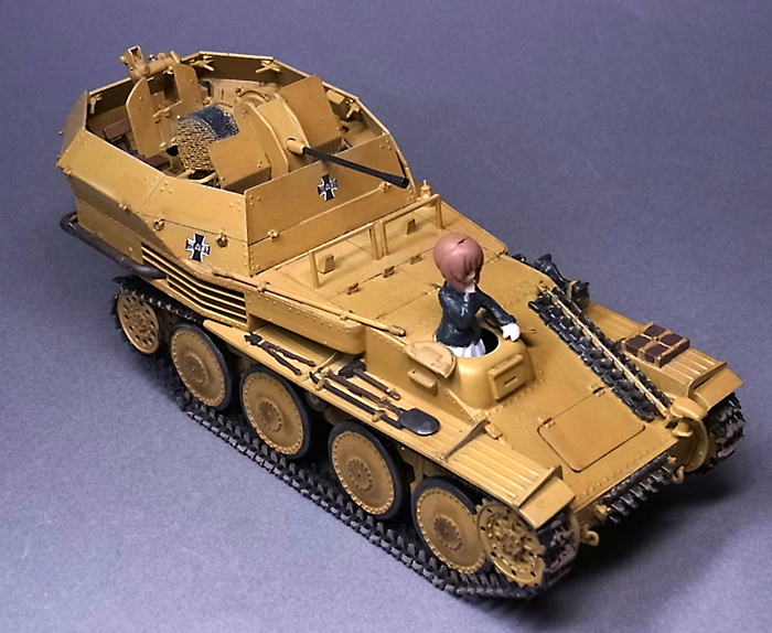 イタレリ 1/35 38(t) 対空自走砲 sd.kfz.140 ゲパルト レビュー