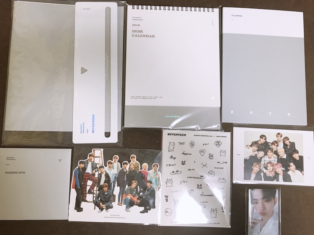 SEVENTEEN】(3分で分かる)シーグリ(SEASON'S GREETING)ってグッズ知っ