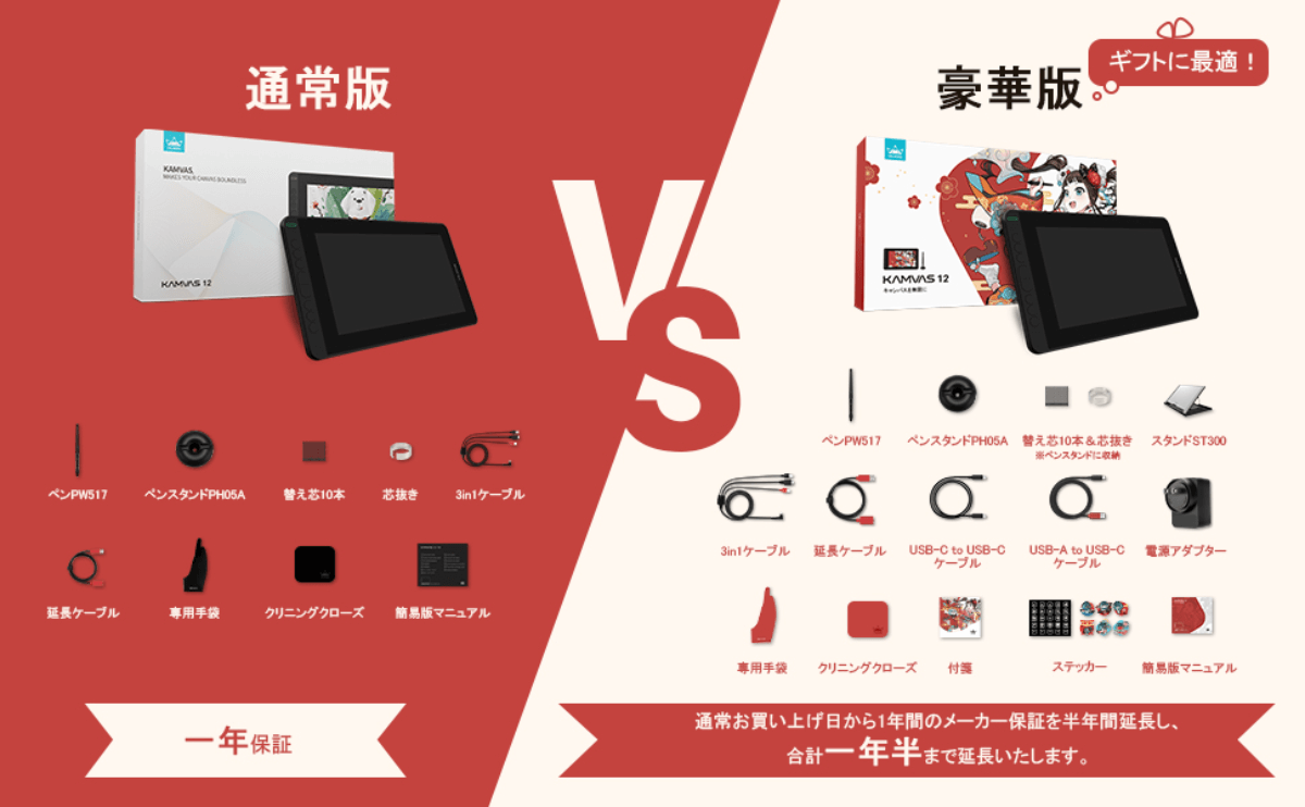 オススメ液タブ】HUIONのKamvas12豪華版レビュー【スタンド付きで2万円