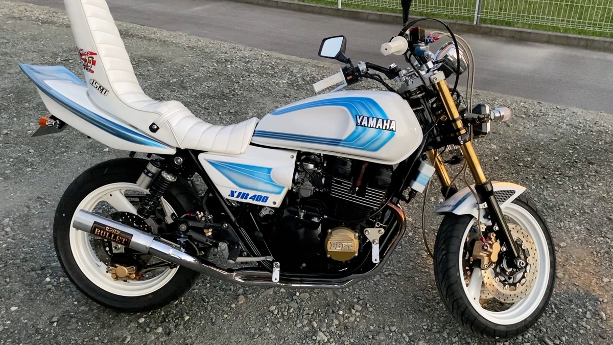 xjr400初期型4HMの仮ナンバーから車検を受けて来ました。 - Toshiの