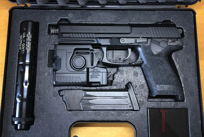 番外編 SOCOM Mk23 固定スライドガスガン (影縫ライト) - tascoTitanの