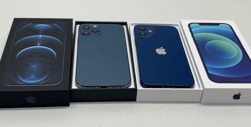 色比較】iPhone 12 ブルーとiPhone 12 Pro パシフィックブルーのカラー