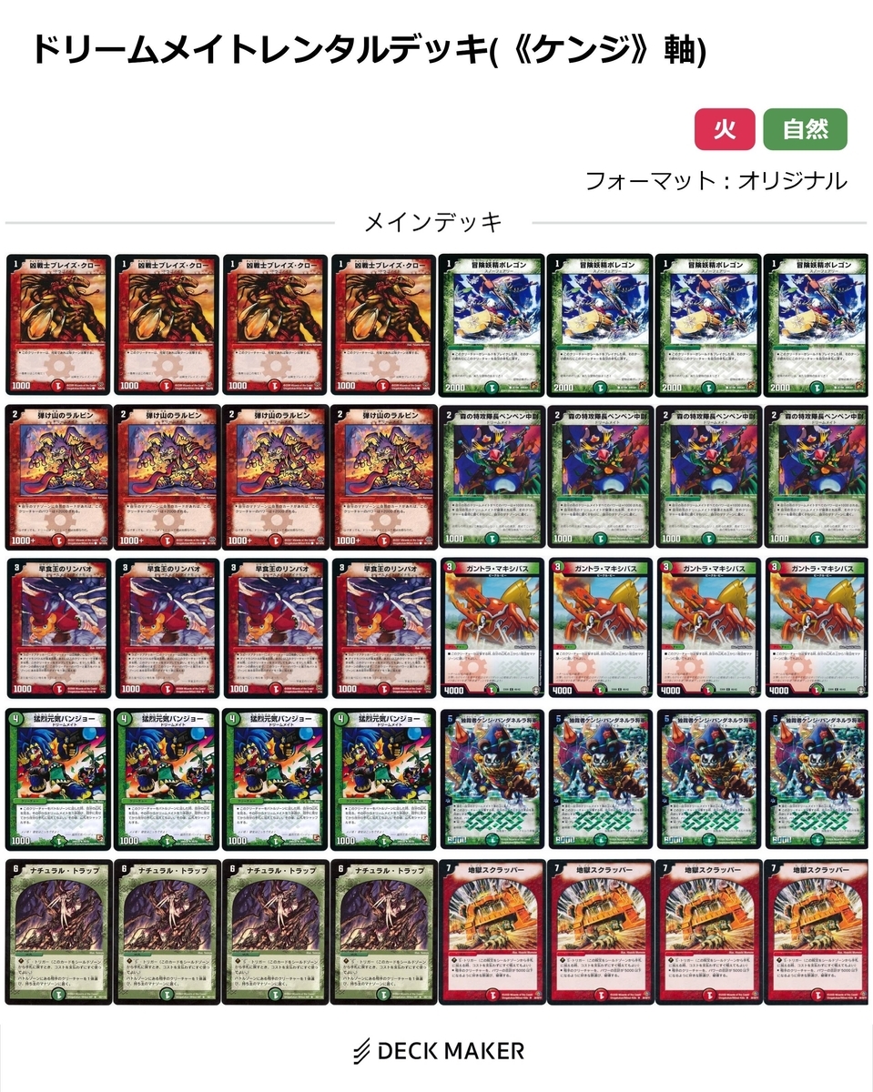 デュエマクラシック用のジョージデッキ的な - トリエの雑談ブログ(主に