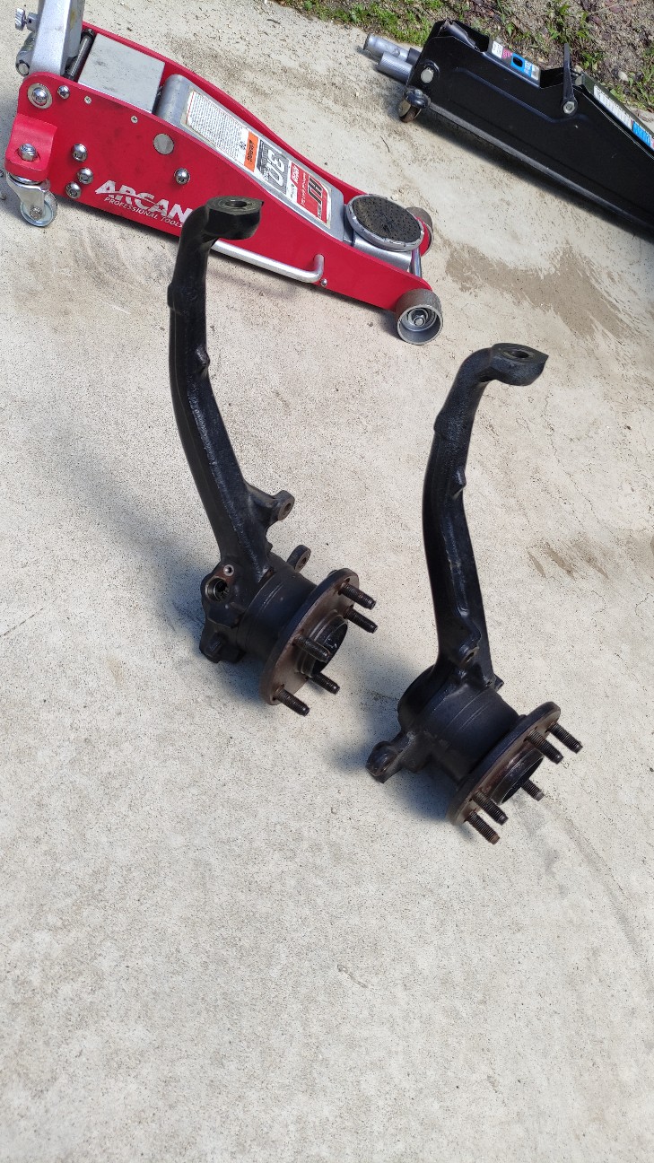 JZX110JZS171系フロント縦ナックルをショートナックルに交換！前編