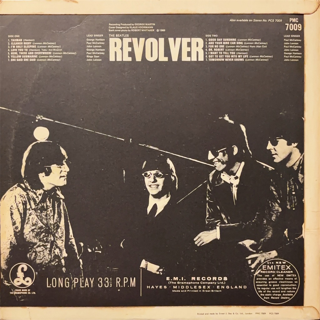 Revolver / The Beatles【UK盤(モノラル/B面マト2、デンマーク盤