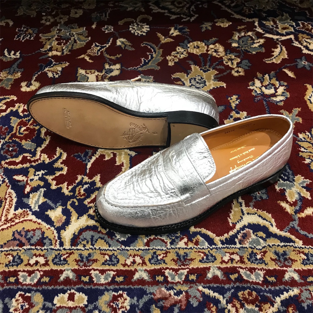 MEN'S 98998 希少なシルバーローファー! - jalan sriwijaya/G.H.BASS横浜