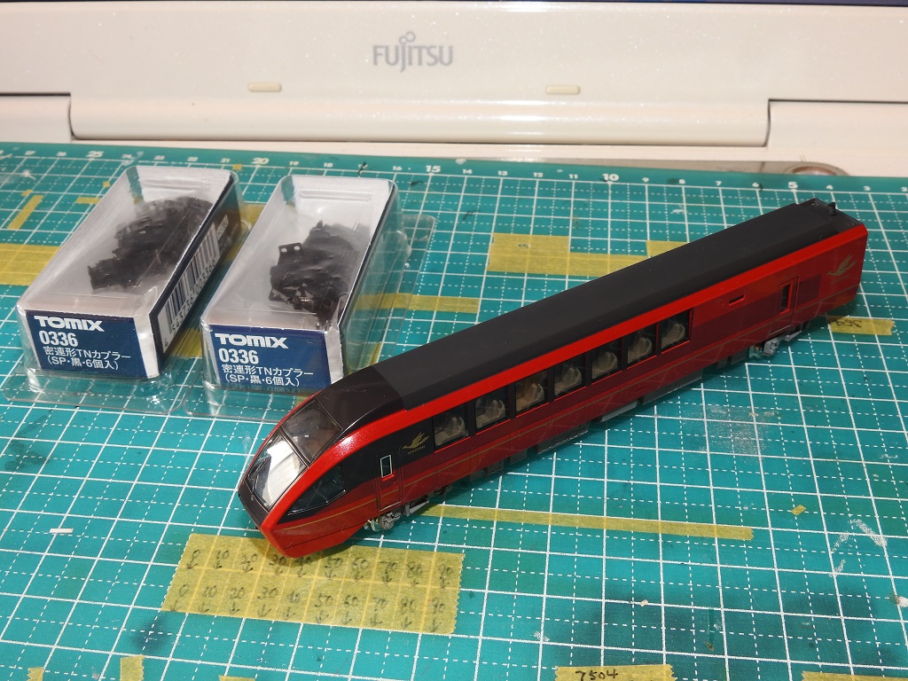 TOMIX】近鉄80000系”ひのとり” ディテールアップ作業：その2 - 新