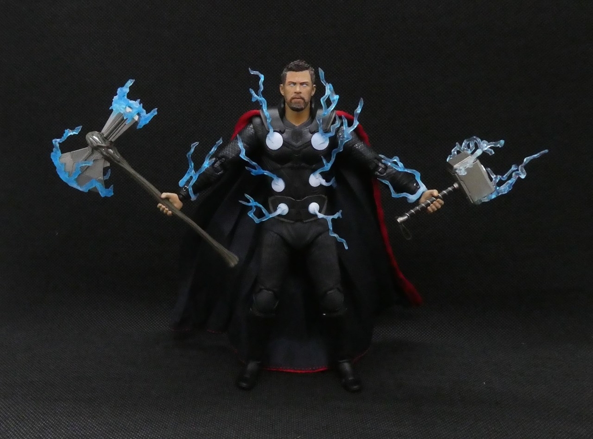 MAFEX ソー（インフィニティ・ウォー版）のフィギュアをレビュー。雷の