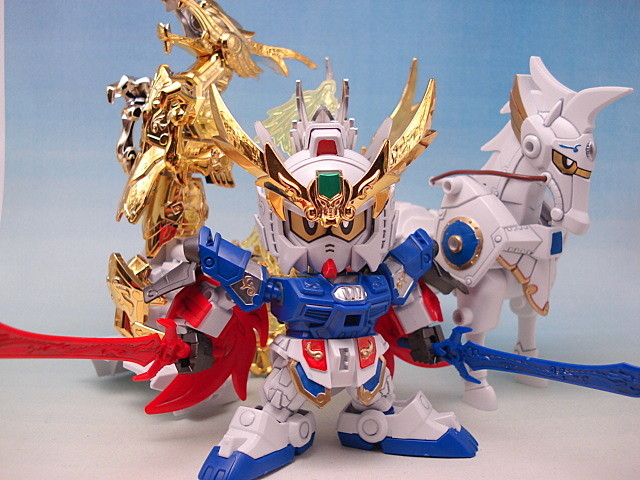 バンダイ BB戦士 三国伝 翔烈帝 劉備ガンダム 龍輝宝 的廬 レビュー