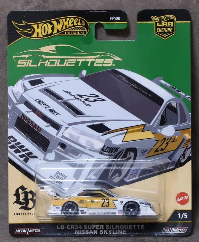 モデルレビュー】 Hotwheels Car Culture Silhouettes - LB-ER34 Super